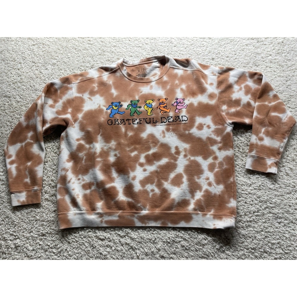 Life Clothing Grateful Dead Tie Dye Sweatshirt Women's Size 2XL EUC